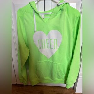 Cheer Lime Green Hooded Sweatshirt